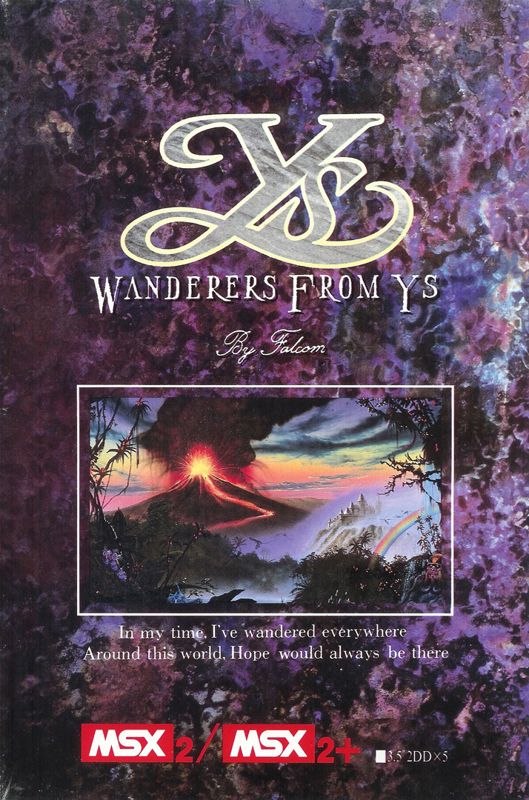Ys II box art for Famicom
